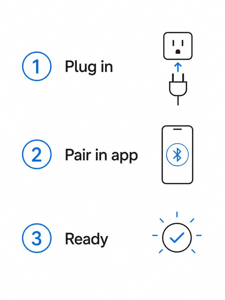 Setup in 3 steps