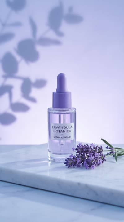 Natureza-Morta de Conta-Gotas de Lavanda