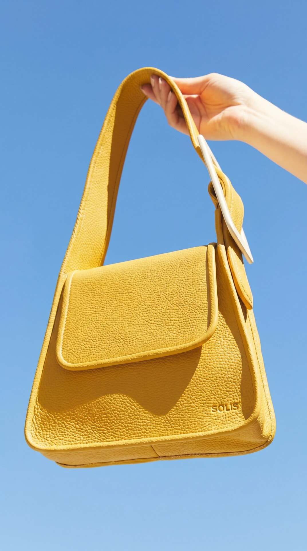 Yellow Handbag Blue Sky