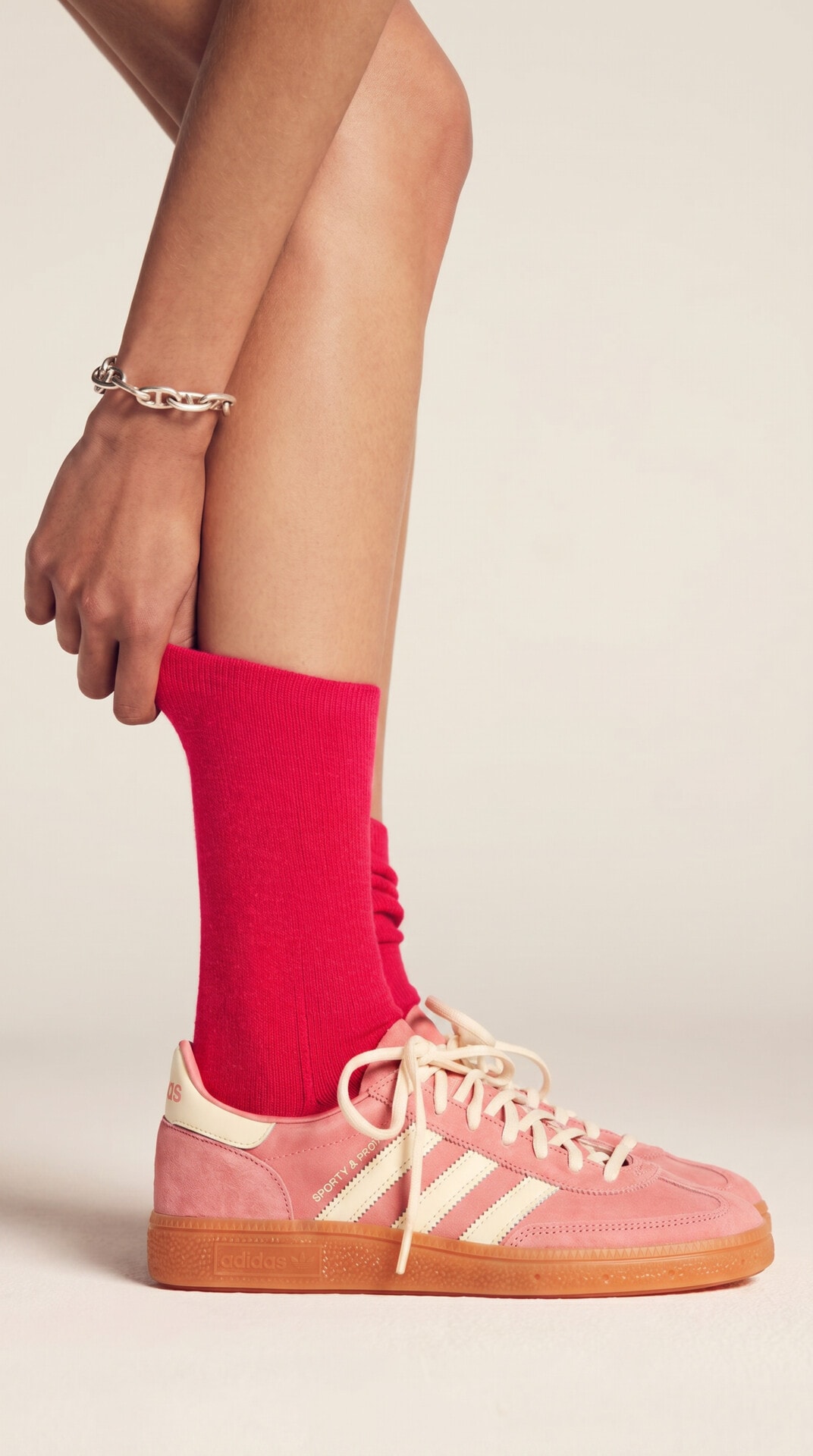 Pink Sock Sneaker Profile