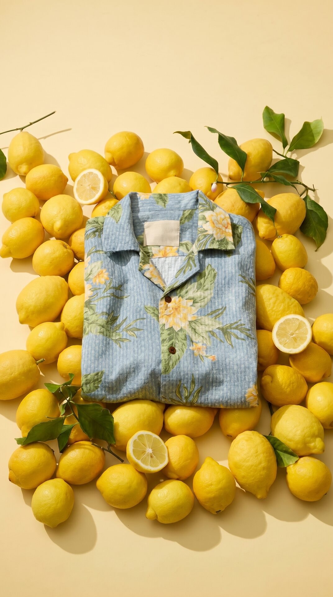 Citrus Vacation Shirt Flatlay