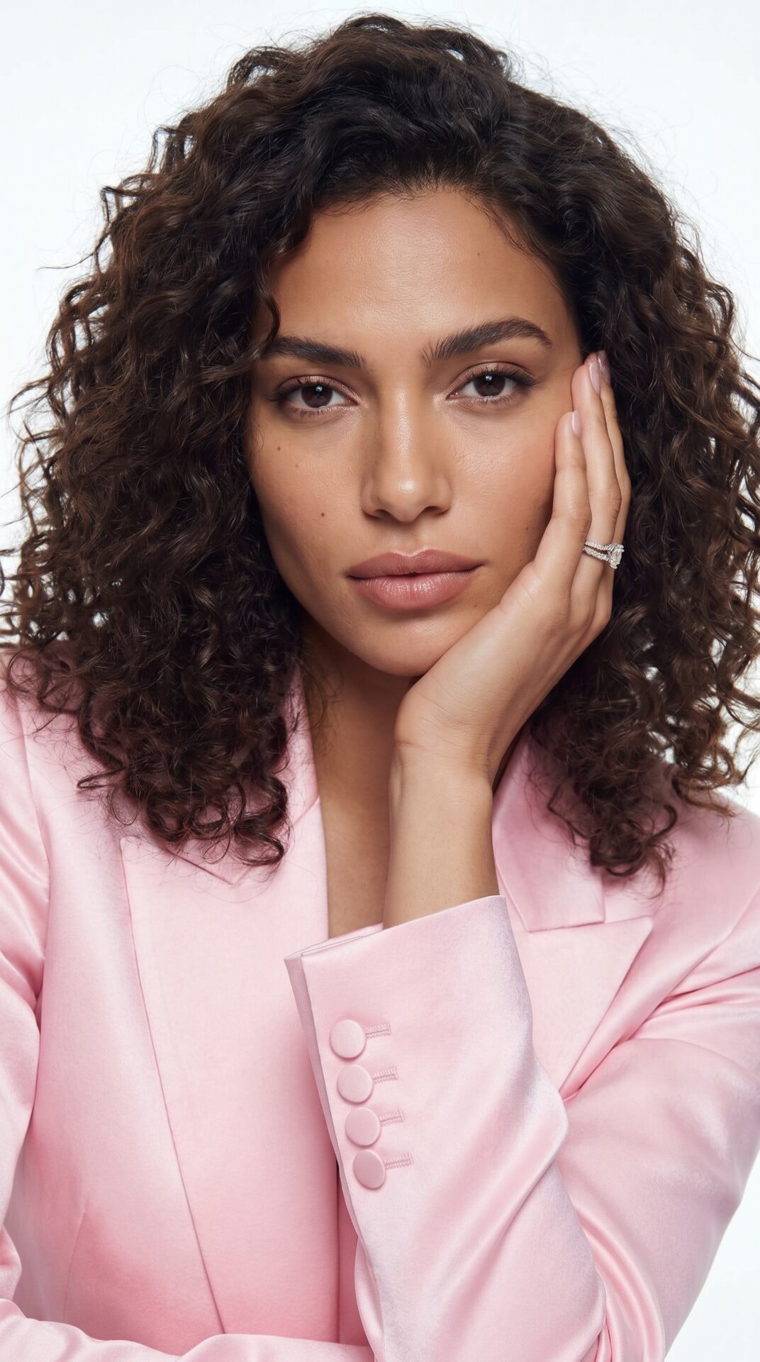 Pink Blazer Studio Portrait