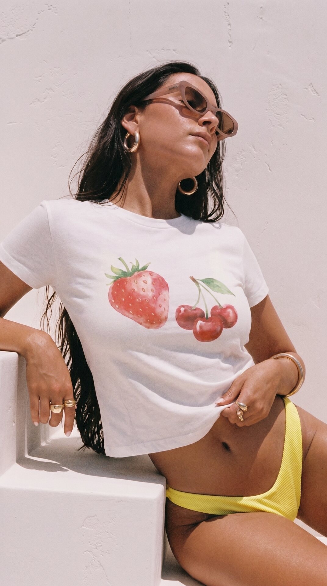 Poolside Cherry Tee