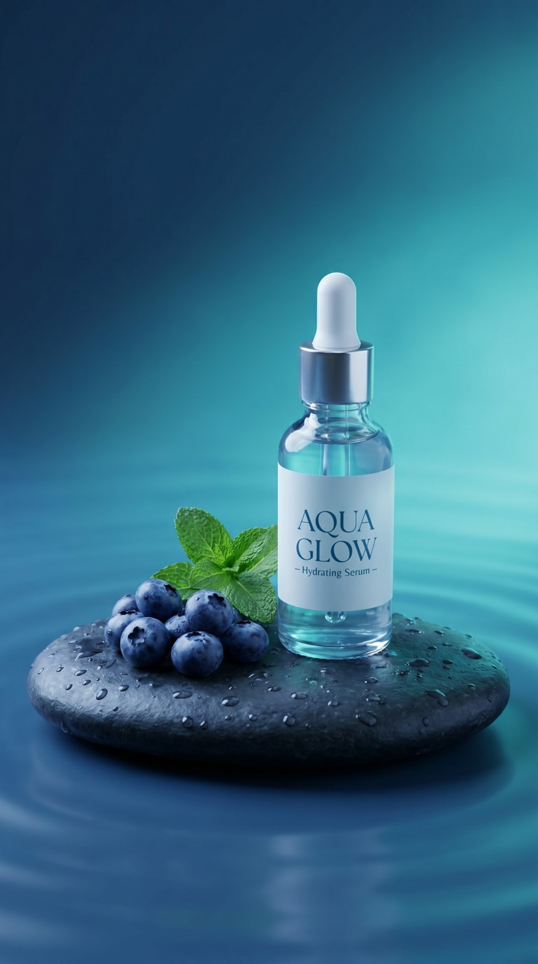 Blueberry Serum Stone Pedestal