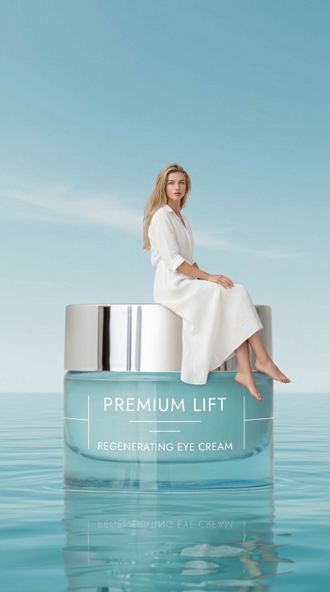 Ocean Pedestal Eye Cream Model