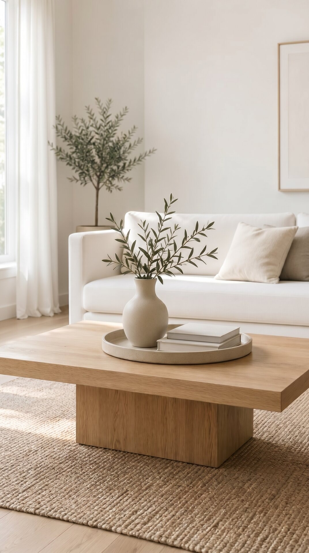 Neutral Coffee Table Living Room