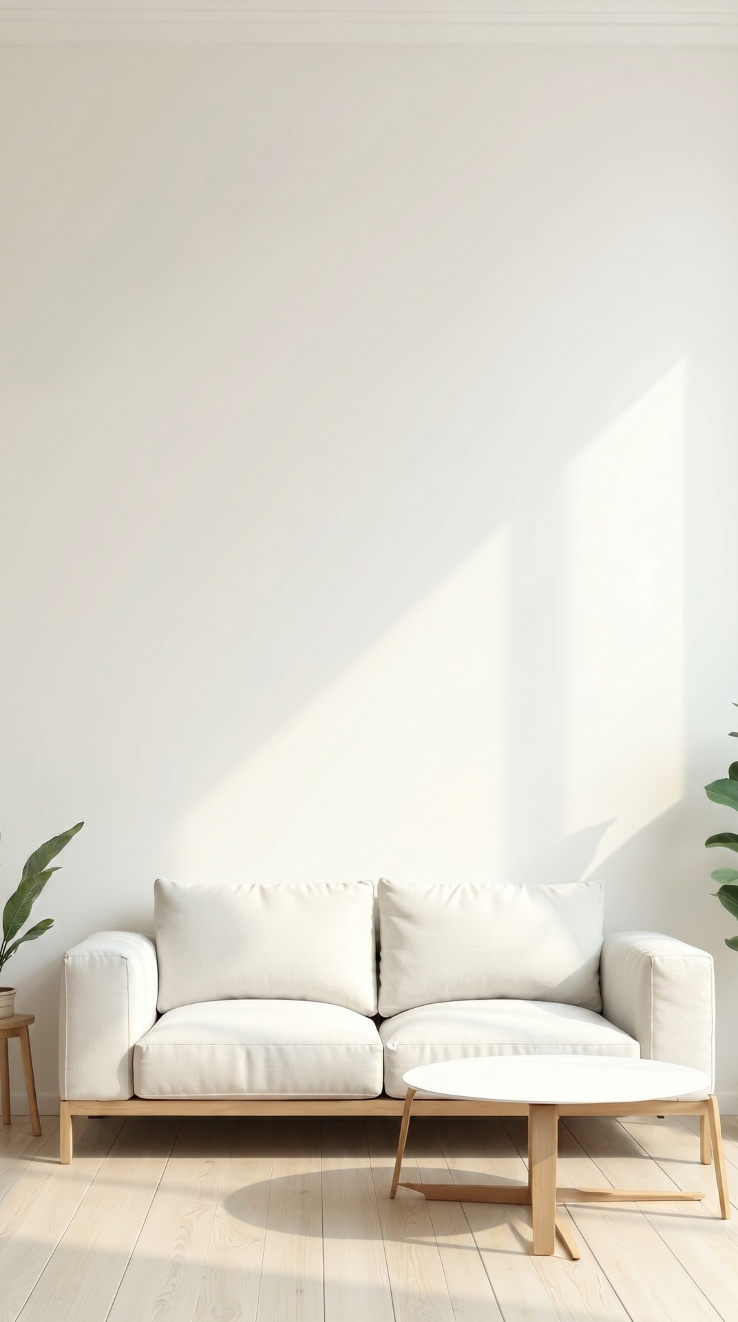 Sunlit White Sofa Room