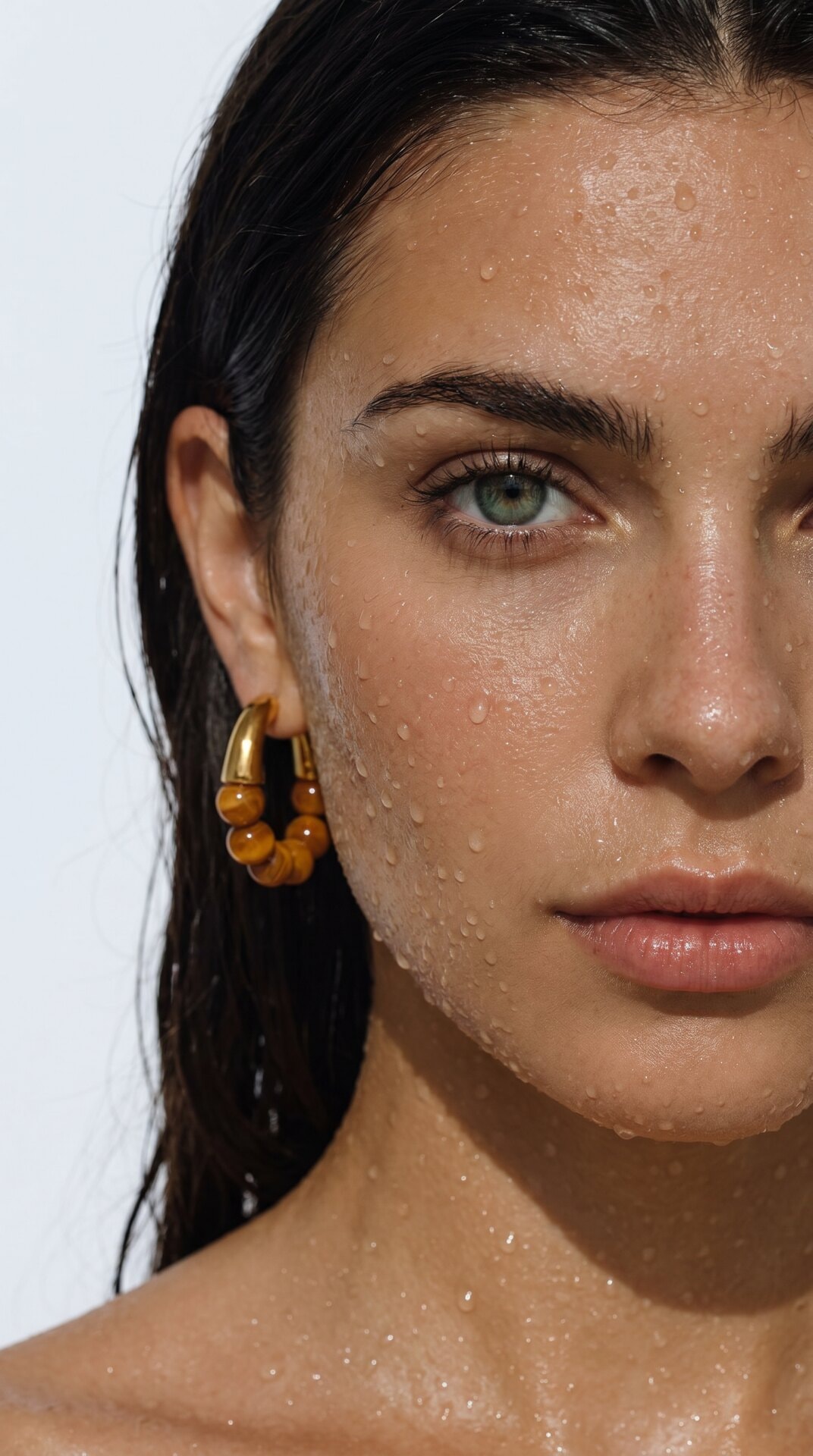 Poolside Gold Hoop Portrait