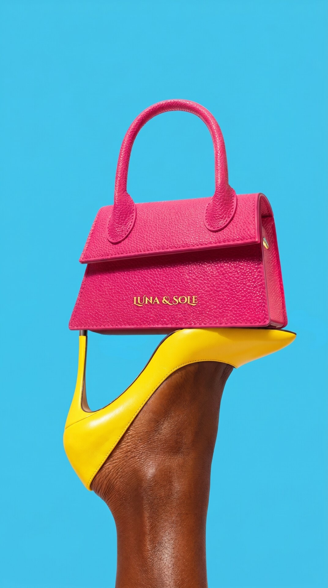 Pink Bag Yellow Heel Pop