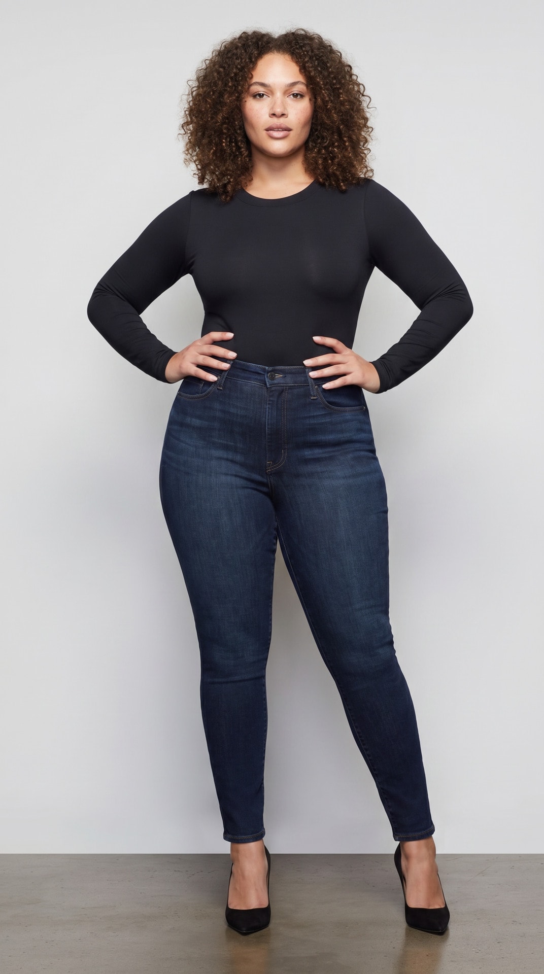 Black Bodysuit Denim Studio