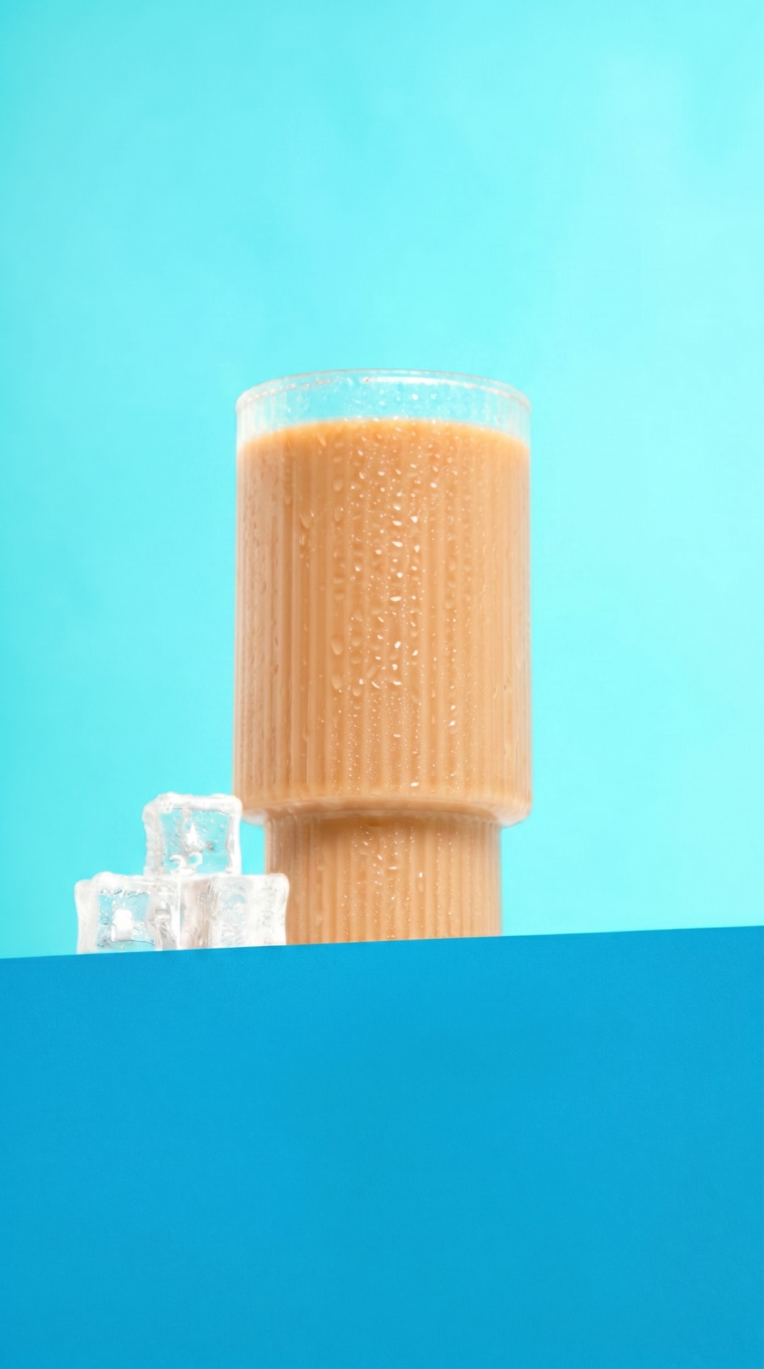 Cream Jar Blue Pedestal