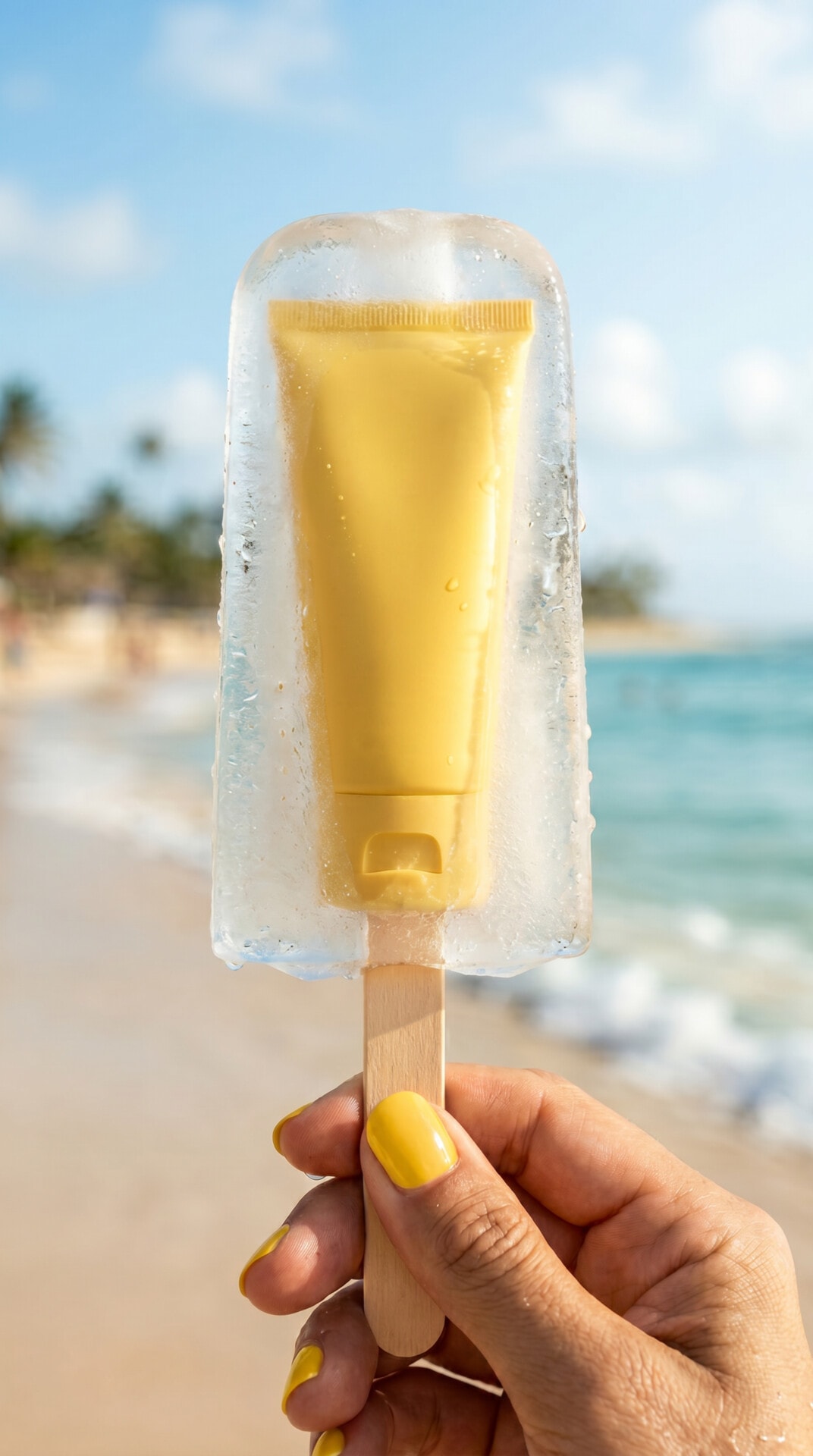 Beach Sunscreen Pop Hand