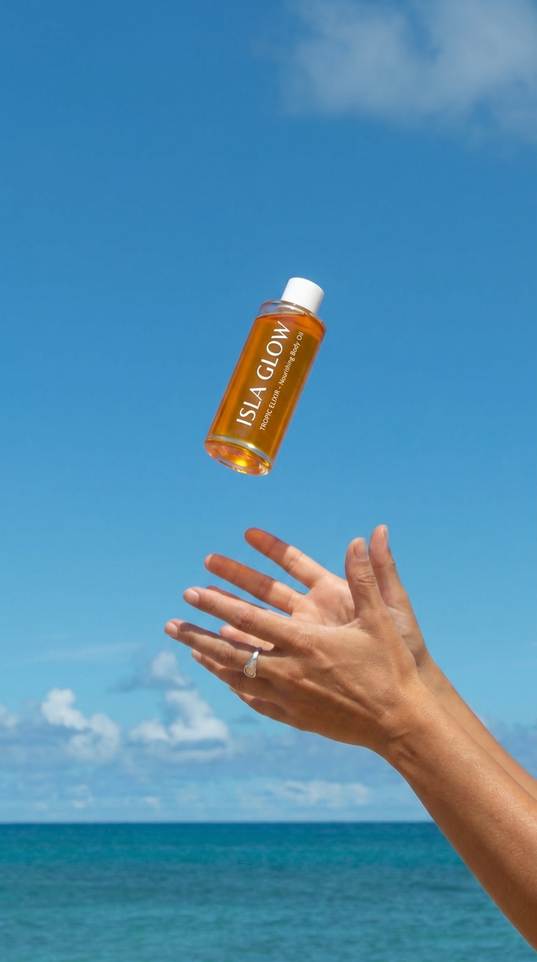 Floating Sun Oil Beach Hand