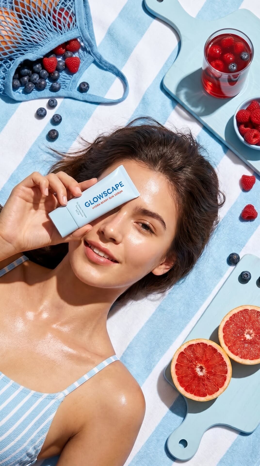 Grapefruit Pool Cream Portrait