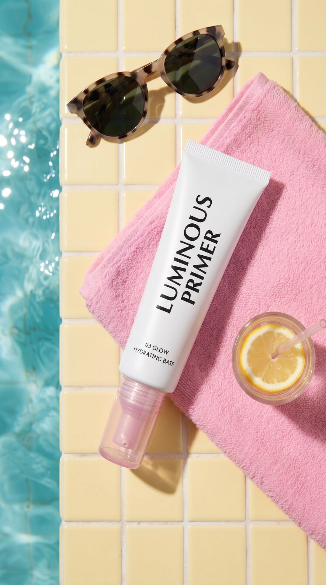 Pool Tile Luminous Primer Flatlay