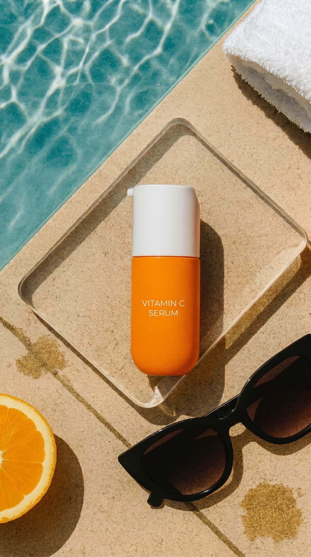Poolside Serum Tray Flatlay
